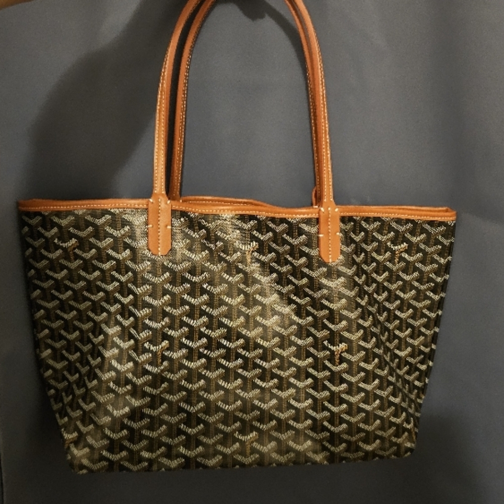 Goyard Black and Brown Tote Bag